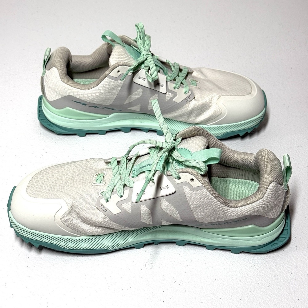 Altra Shoes Women 8 Wide Lone Peak 7 Womens Gray Trail Running Outdoor Grey Teal - Picture 6 of 14
